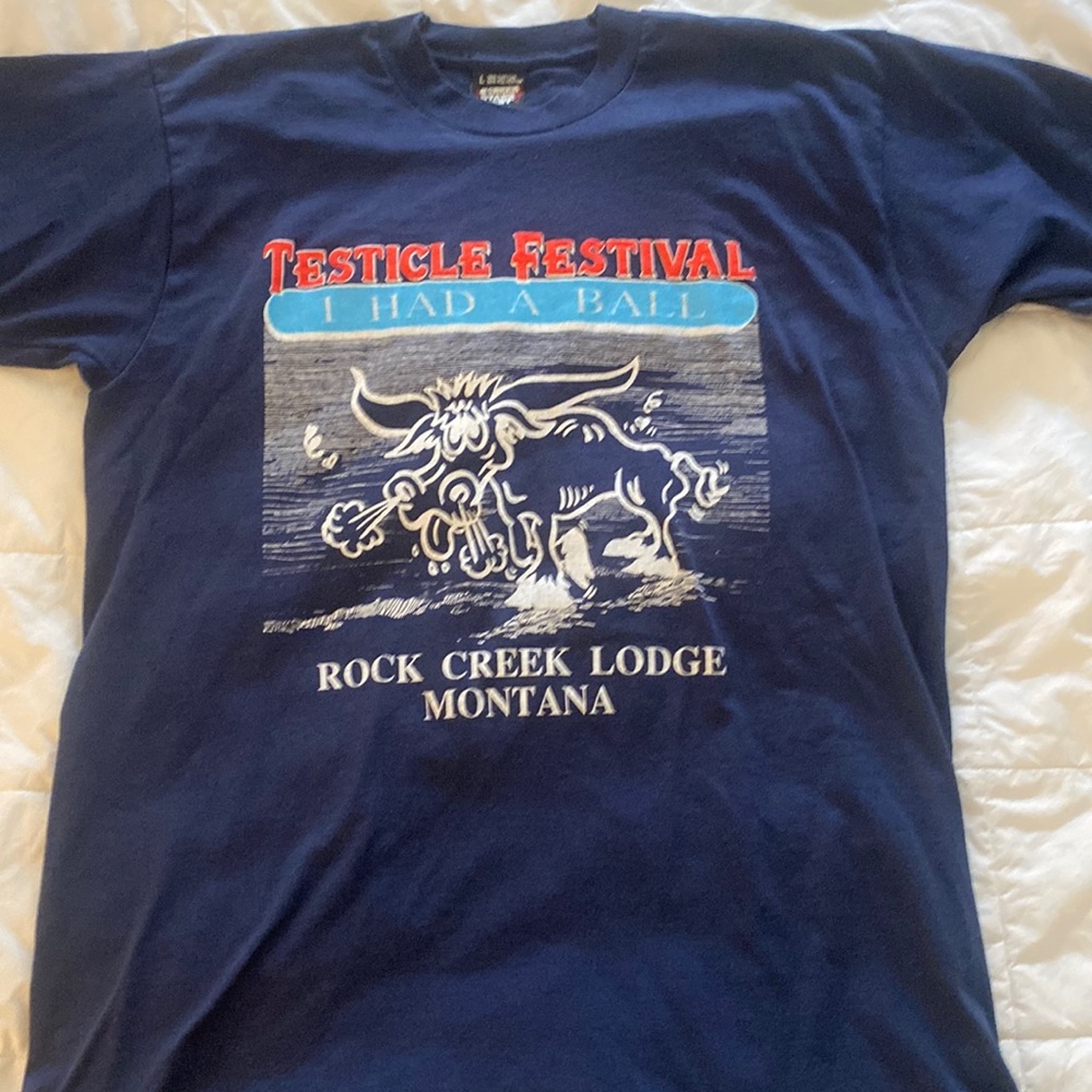 2018 Testicle Festival Rock Creek Lodge Montana Tee Shirt - LAST YEAR :(